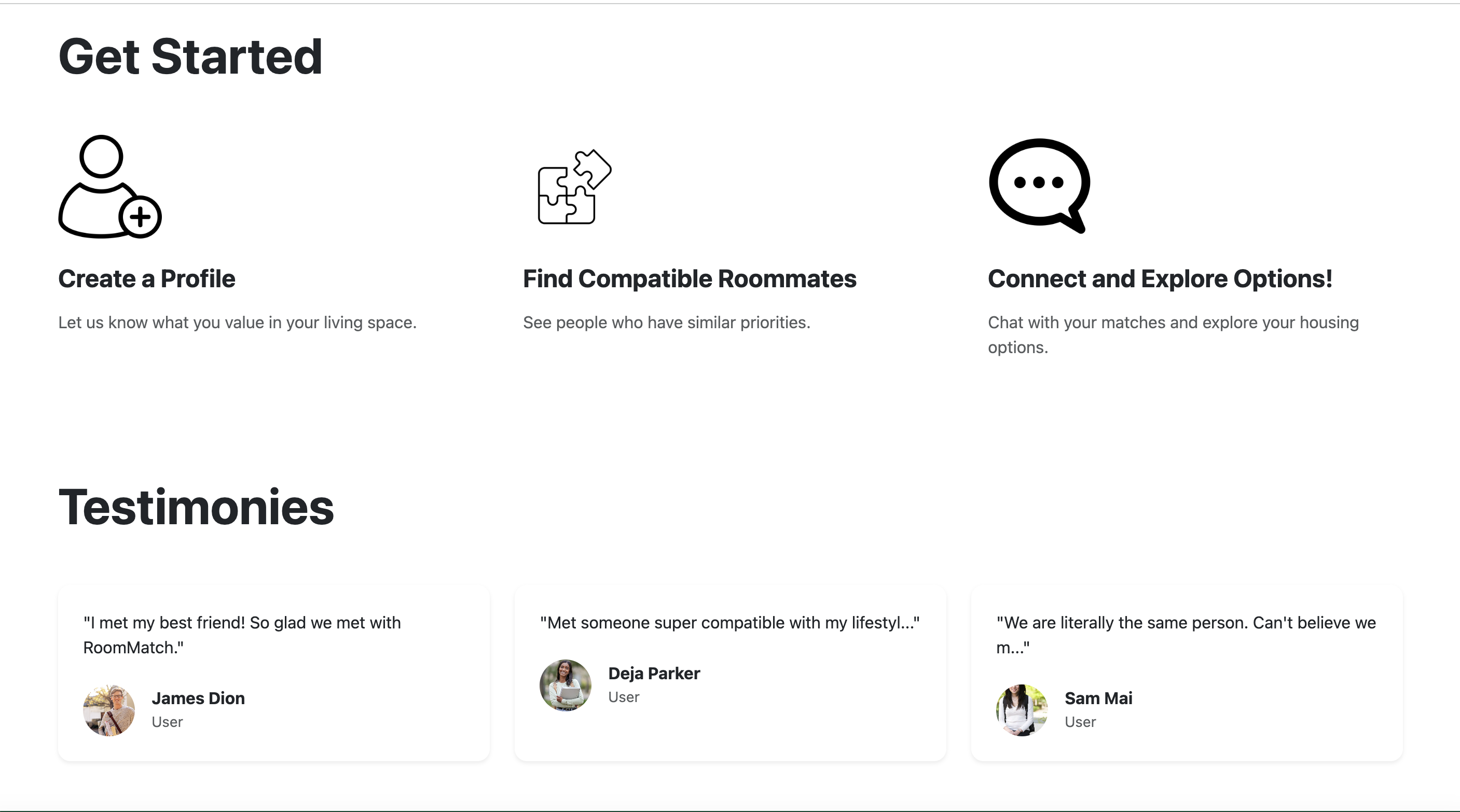 Landing Page Screenshot 2
